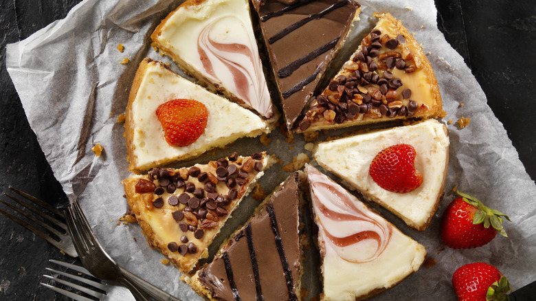 Different kinds of cheesecake