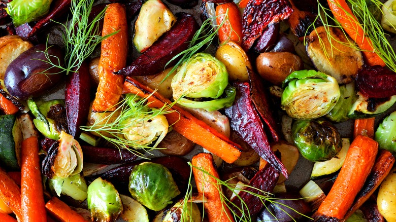 Cooked vegetables