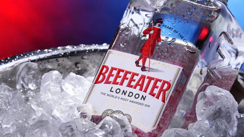 Beefeater gin on ice