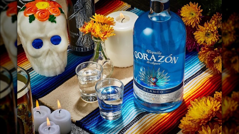 Corazón tequila and decorations