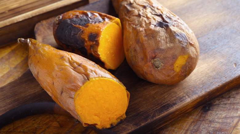 Baked sweet potatoes