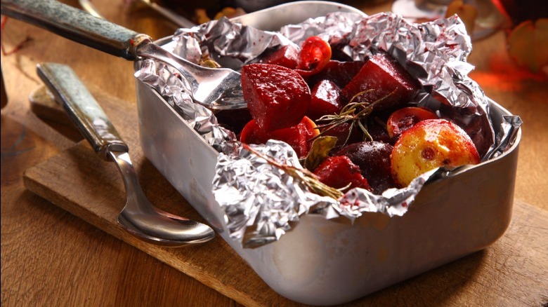 beets roasted in tinfoil