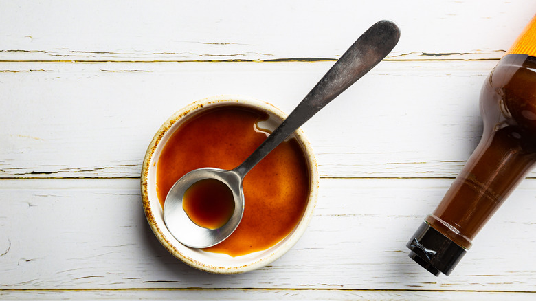 Worcestershire sauce in bowl