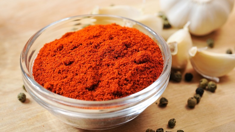 Paprika in a small bowl