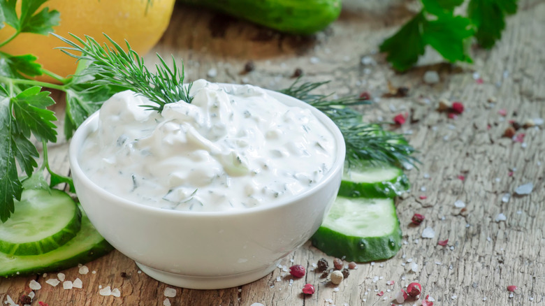 Bowl of ranch dressing