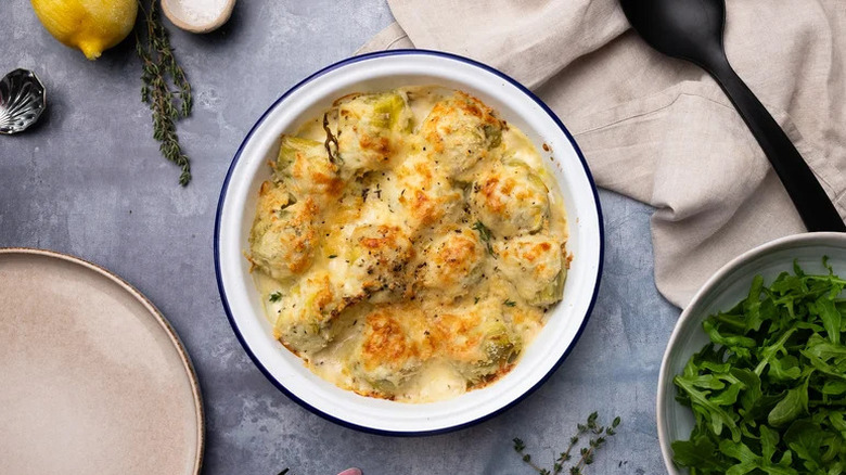 Creamy Artichoke Hearts Gratin