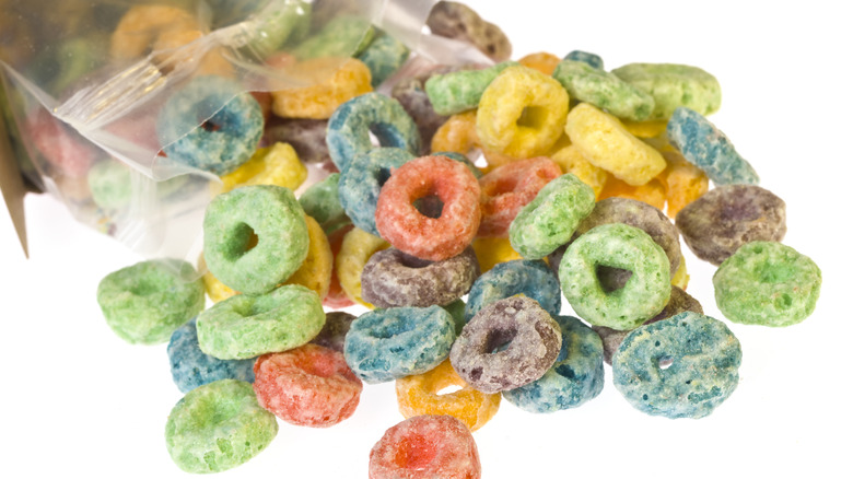 Fruit loops with bag