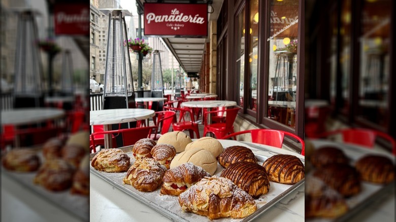 La Panadería storefront with pastries