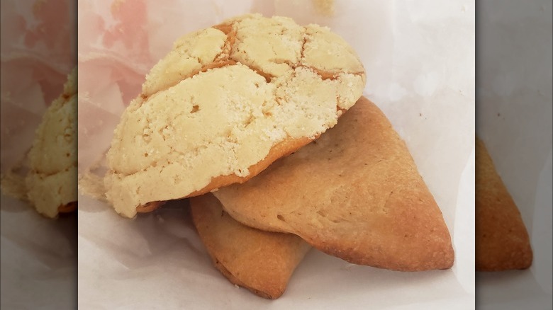 Pan dulce on wax paper