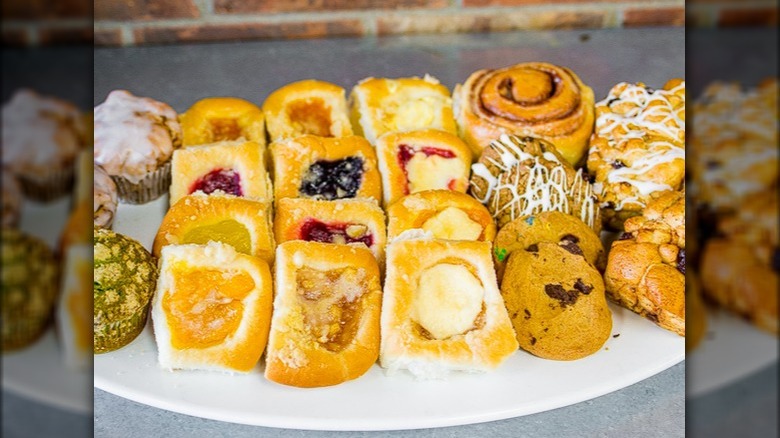 Fruit kolache and pastry platter