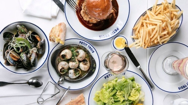 French dishes from Petit Trois