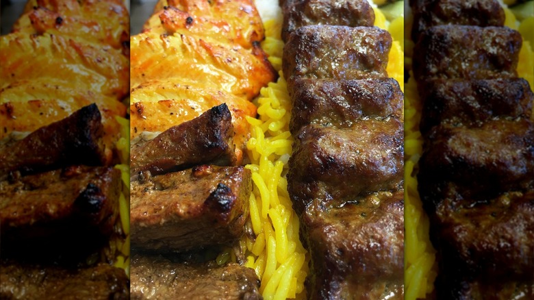 Combo kebab with rice