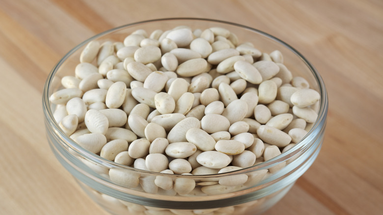 Bowl of cannellini beans