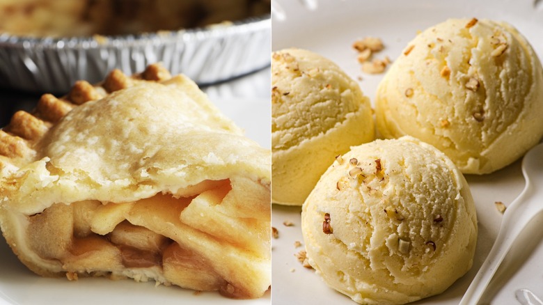 Apple pie, maple walnut ice cream