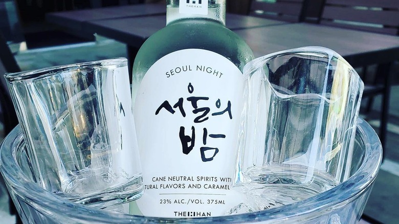 Seoul Night Soju in ice bucket