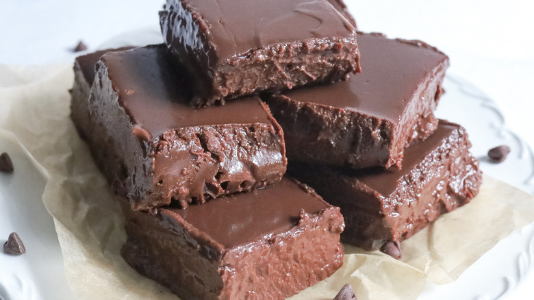 stack of fudge cubes