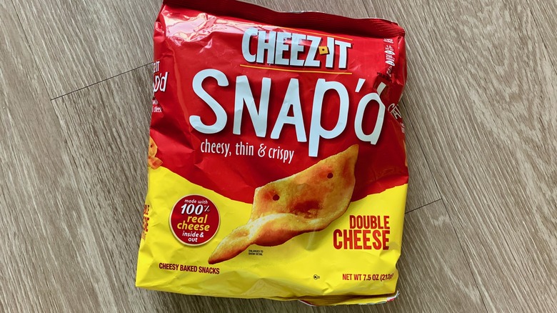 Snap'd Double Cheese Crackers bag