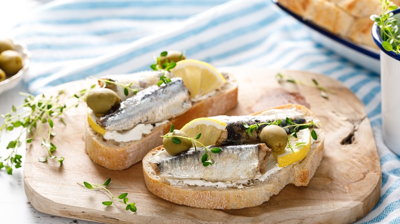 Sardines on toast