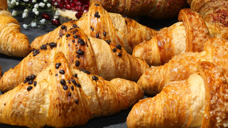 croissants with chocolate chips