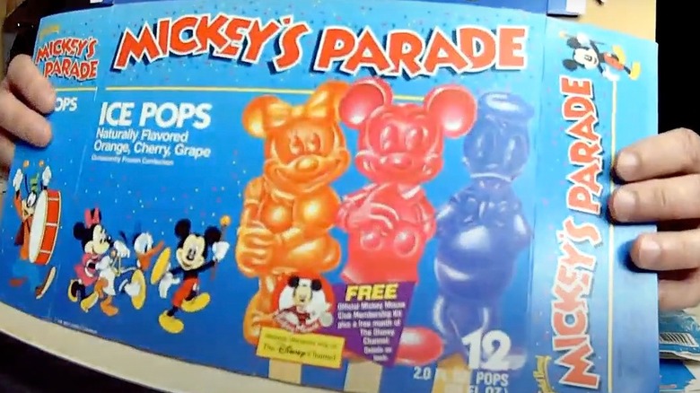 mickey's parade ice pops box