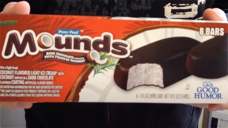 box of mounds ice cream bars