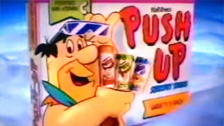 box of flintstones push up pops from ad