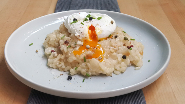 Risotto with egg