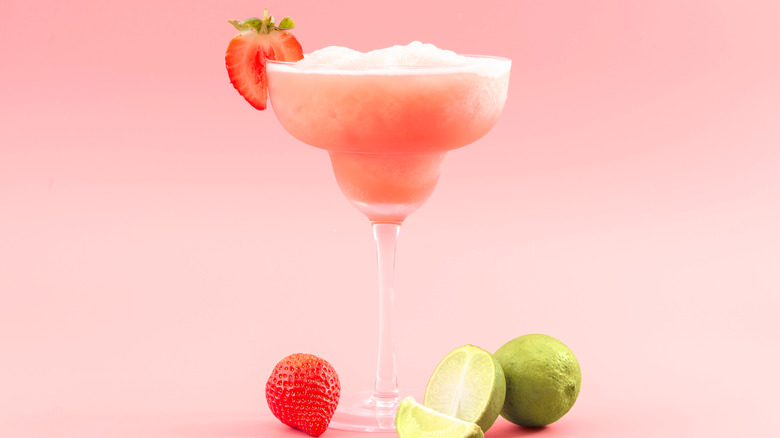 Frozen strawberry margarita