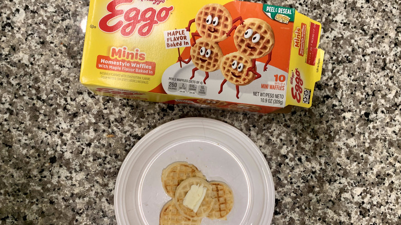 Eggo frozen mini homestyle waffles