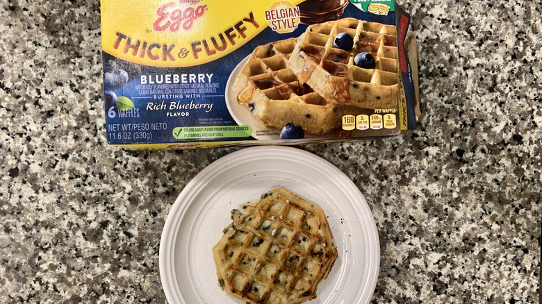 Eggo fluffy blueberry waffles