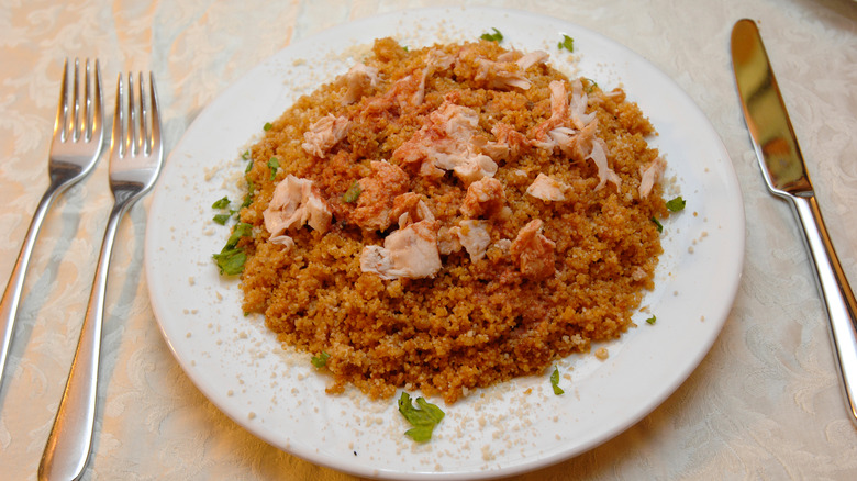 Couscous alla Trapanese dish