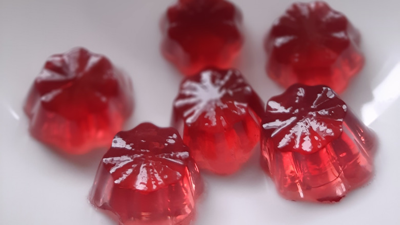 Red gummy candies