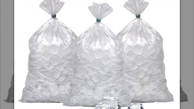 Three bags of ice