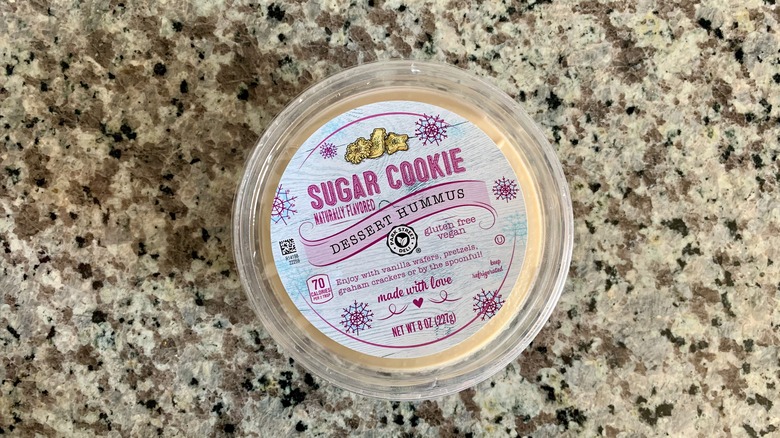 Sugar Cookie Dessert Hummus tub