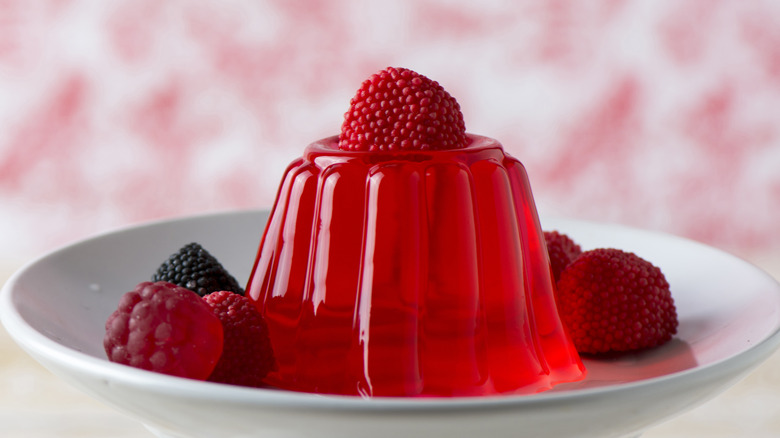 Cherry jello dessert