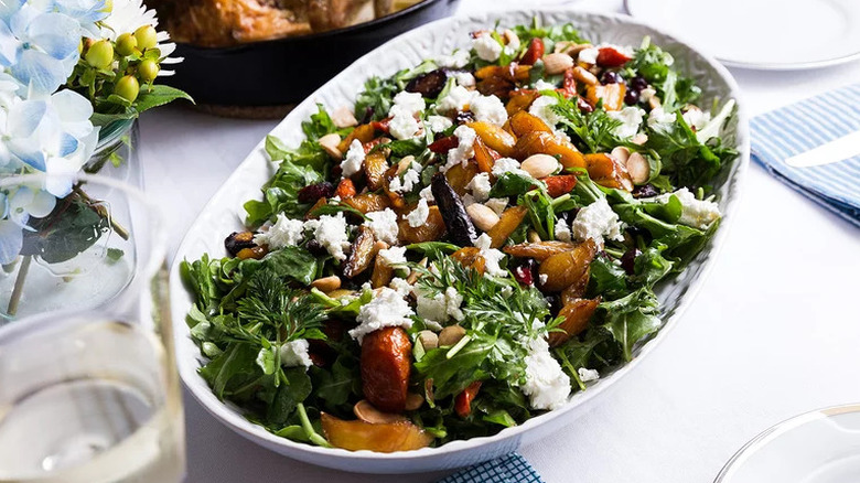 Maple-roasted carrot salad