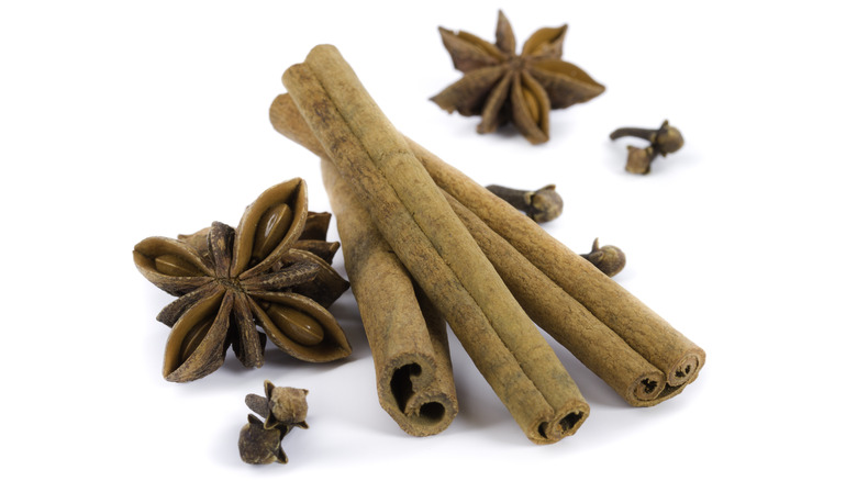 Cinnamon sticks and star anise