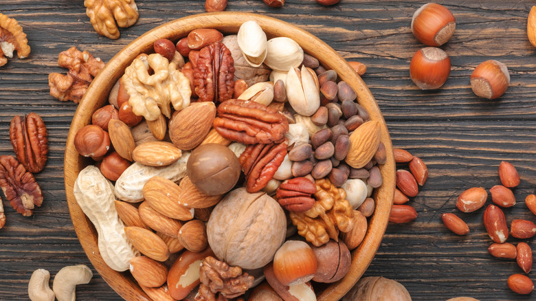 assorted nuts in a bowl