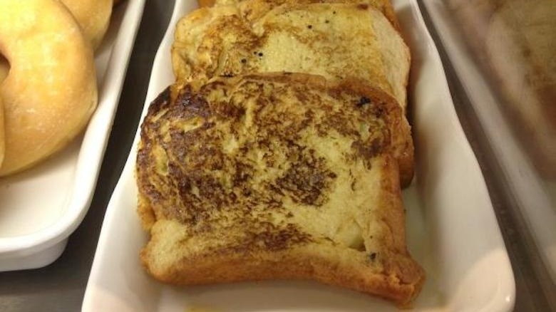 Starbucks brioche French toast displayed