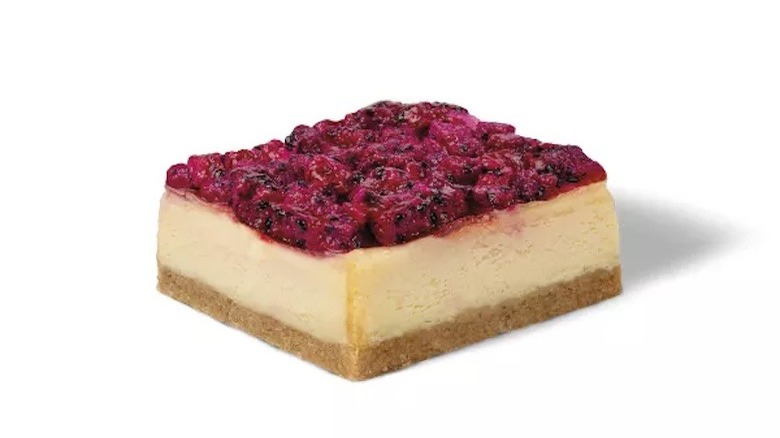 Starbucks dragonfruit cheesecake slice