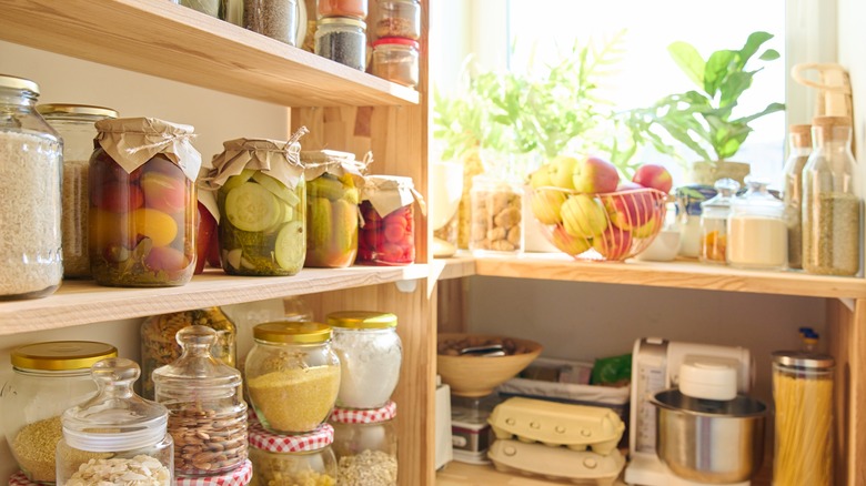 Food storage in pantry