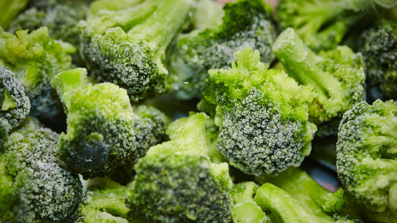 Frozen broccoli florets