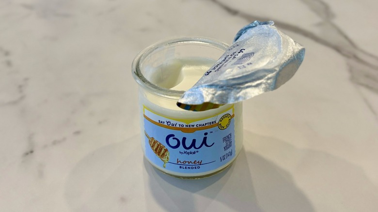 Honey flavored yogurt