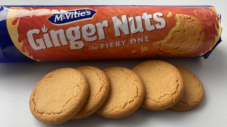 Ginger nut golden biscuits package