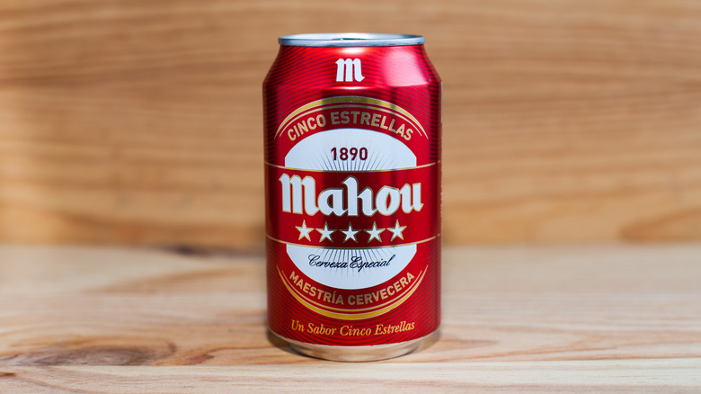 Can of Mahou beer