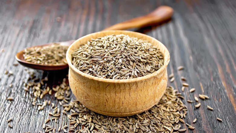 cumin seeds in a bowl