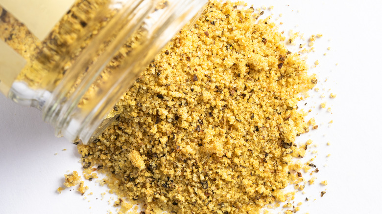 lemon pepper in a spice jar