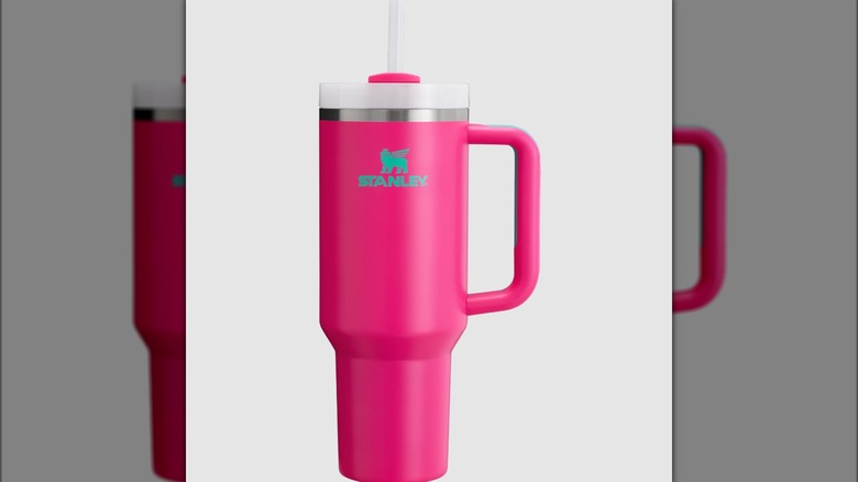 pink Stanley Quencher vessel