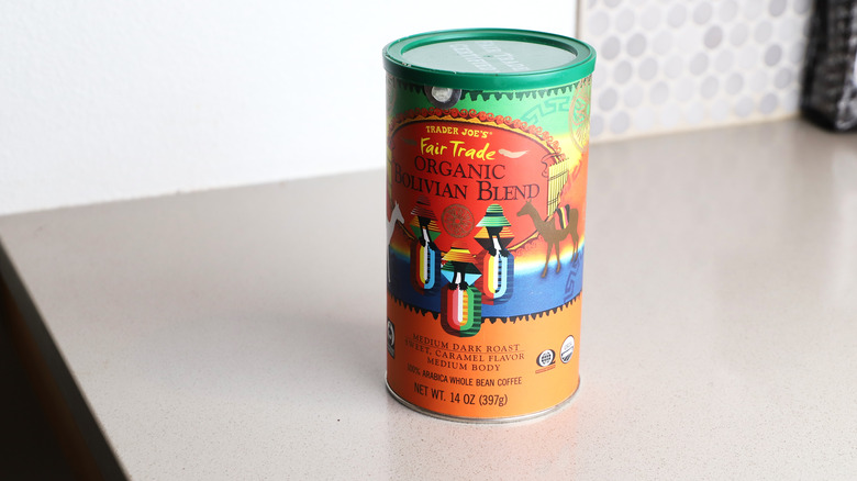 Coffee Tin of Bolivian coffee beans 