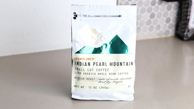 bag of Indian Pearl Mountain coffee